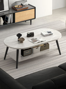 โต๊ะกาแฟสไตล์อิตาเลียนเรียบง่ายสำหรับบ้าน ขนาดเล็ก ดีไซน์เรียบง่าย โต๊ะสตัมป์แบบยูนิวัล โต๊ะกาแฟแบบยูนิวัล