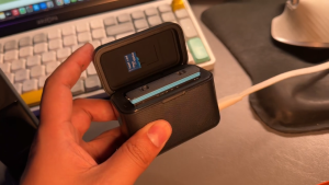 TELESIN PORTABLE DUAL SLOT BATTERY CHARGING CASE FOR INSTA X3/ X4 BATTERIES WITH MICRO SD STORAGE TELESIN S0-BCG-07-TIS