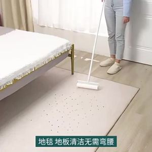 24cm Floor Lint Remover Long Handle Sticky Dust Collector Pet Rollers Mop With 50 Sheets for Cat Dog Hair Lint Brush
