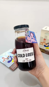 Cà Phê Cold Brew Arabica 2 Chai Thủy Tinh - Nguyên Chất 100% Tiện Lợi Tỉnh Táo Ít Calo