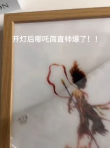 BFF 24SS New Nezha Animated Movie Peripheral Lighting Painting Bedroom Bedside Aura Lights Holiday Gift Creative Luminous