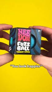 Schylling | Nee Doh Wonder Waves Fuzz Ball Textured Sensory Squeeze Stress Relief Fidget Ball Anti Anxiety Decompression Toy for Adults Kids