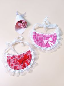 Wedding Decoration Pet Dog Cat Scarf Red Birthday Celebration Ring Bearers Towel Festive Kitty Bandana Pet Accessory
