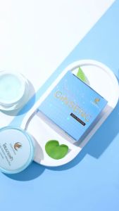 ครีมโสม จันทร์เจ้า กลูต้า ( ยกโหล 12 กล่อง ) Chanchao Som Nang Fah Gluta ขนาด 20 กรัม | กล่องฟ้า