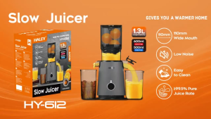 Haley HY-612 Slow Juicer 1.3L Large Capacity 600W EU Plug Type C 2-Pin