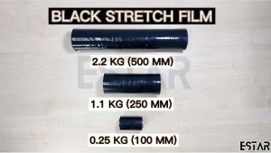 Black / Transparent Stretch Film 50cm (2.2Kg X 1 Roll) SF01