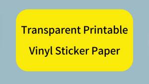 Giấy Dán Vinyl Khổ A4 Có Thể In Được 10 Tờ/gói Trong Suốt Không Chống Nước Tự Dính Dùng Cho Máy In Phun.