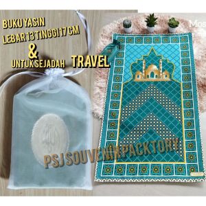 Sarung tile souvenir untuk sejadah travel dan yasin/50 pcs