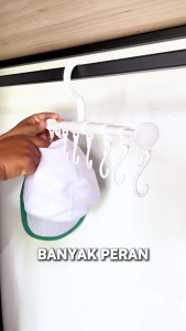 TerraTure Gantungan Topi Estetik Hanger Gantungan Baju Ikat Pinggang Tas Rak Tempat Topi Dan Dasi