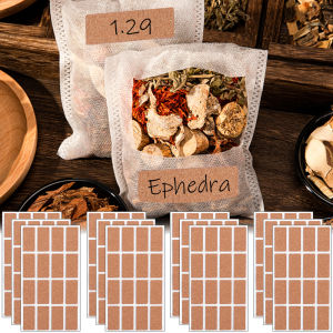 6pcs Waterproof Cork Sticker Classification Label for Jars Self Adhesive Biscuit Bag Seal Sticker Packaging Sticker Stationery