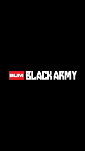 BUM Black Army Men’s Single Jersey T-Shirt – Casual Tee