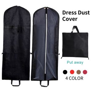 Uliekhy【Ready Stock】155cm Foldable Storage Bag Cover Home Dress Clothes Garment Suit Cover Case For Bridal Wedding Dress Dustproof Bag Protector