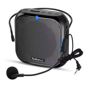 Voice Amplifier Headworn Microphone Loudspeaker Recorder Mic Speaker Audio Mini Headset Wired Mike Mikrofon Sound Battery Kit