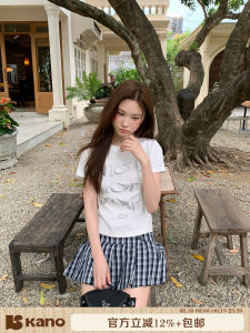 Round Neck Letter Print T-Shirt