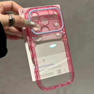 EOENKK | Korean INS Style DIY Insert Photo Clear Phone Case For iPhone 18 17 16 15 14 Pro Max iPhone 13 Shockproof Acrylic Hard Cover