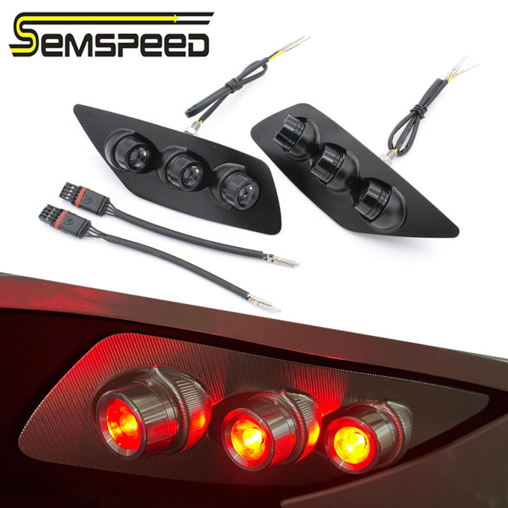 SEMSPEED รถจักรยานยนต์ LED Turn ไฟสัญญาณสำหรับ BMW S1000RR S 1000RR 2021 2022 2023