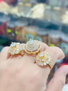 Nhẫn nữ mạ 18.k cao cấp K021