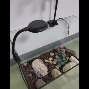 Aquarium Light With Adapter LED Clip On Fish Tank Light Small Full Spectrum USB Light 360° Rotation Lighting