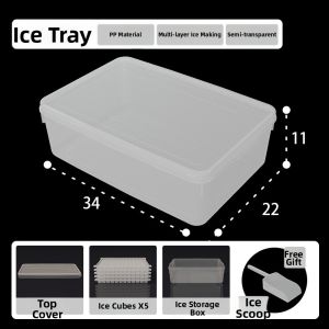 Commercial Large Capacity Ice Mold Freezer