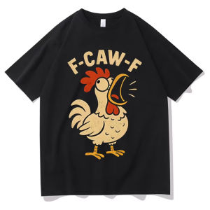 Sanrio | Funny F-Caw-F T-Shirt Double Sided Women Fashion High Quality Y2K Tshirt Chicken Casual Short Sleeve Hot Sale Teenagers Tops