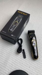 HIENA HYN-233 USB Rechargeable Cordless Hair Trimmer 10-lever Powerful Electric Hair Clipper Engraving Scissors Home Silent Hair Clipper