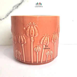 The Leaferie Poppy Flowerpot . flowerpots . flower pot . plant pots . planter . planters . Ceramic . Plants
