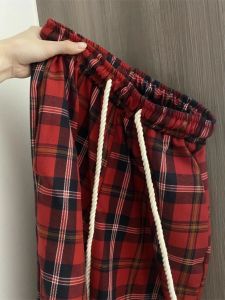 Super Comfortable High Waist Wide Leg Pants Womens Spring Autumn Straight Cut Loose Fit Casual Trousers Striped Korean Style