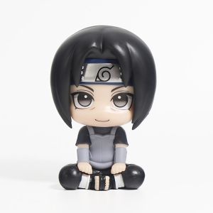 Bandai | 12 Style Naruto Anime Figure Look Up Naruto Uzumaki Action Figure Q Version Uchiha Sasuke & Kakashi Figurine PVC Collection Toys