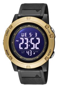 Wecool นาฬิกาดิจิทัลสำหรับผู้ชาย นาฬิกา W-601 LED กับ 50 เมตร นาฬิกาของมือเล่นกีฬาน้ำลึก