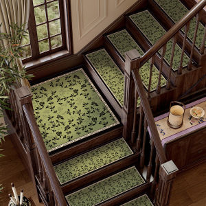 LEKEN | Thảm Bậc Thang Chống Trượt Da Màu Xanh