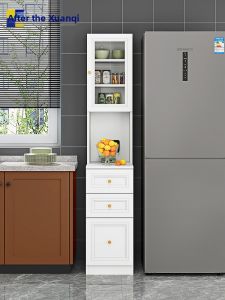 XUANXIAOZHIHOU | Slim Narrow Tall Kitchen Cabinet Sideboard