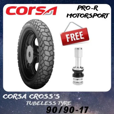 CORSA CROSS S TYRE TAYAR TUBELESS 70/90-17 80/90-17 90/90-17 100/80-17 110/80-17 120/80-17 130/80-17 140/80-17