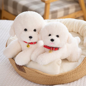 New Cute Bichon Frise Dog Children Plush Stuffed Toys Girl Birthday Gift