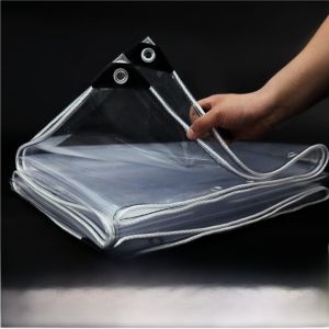 Vải Chống Nước PVC Trong Suốt Dày Chống Nắng Ngoài Trời Vải Chống Mưa Cho Ban Công Vải Nylon Chống Nước Chống Mài Mòn