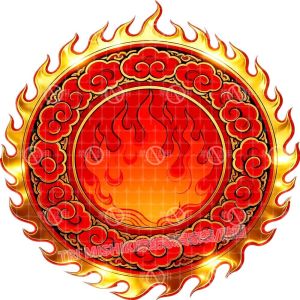 Wall Decals Chinese Mandalay Fire Sticker Living Room Entrance Wall Sticker Fire Earth Prosperity Self Adhesive Door Sticker