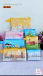 Spanyol Dompet Landmark Souvenir Suvenir Oleh Oleh Spain Mini Wallet Negara Dompet Panjang Pouch Mouse Pad