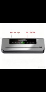 Automatic Sealing Machine Food Vacuum Sealer Electric Heat Sealer Digital Display Multi-Bag Sealing Dry Wet Food Airtight Preservation For Household