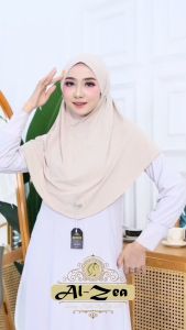 Al-zea Tasya Size L Hijab Instan Bergo Non pet Tali Jilbab daily Kerudung jersey premium