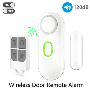 Wireless Door Window Alarm with Remote Control 3 Modes (Welcome/Door Open/Alarm) Double-Sided Tape Mounting Installation