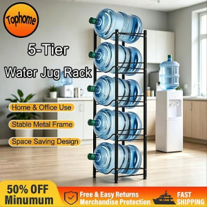 3/4/5 Layer Floor Water Bucket Shelf Water Gallon Rack Water Dispenser Stand Water Container Organizer Rack for Office House Use