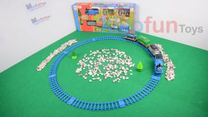 Mainan Anak Set Kereta Api ChooChoo / Tomis Train Big Family Keluar Asap ada Lampu & Suara