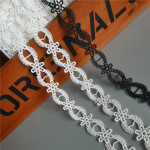 ขอบลูกไม้ละลายน้ำกว้าง 1.8 ซม. เข็มเย็บคอมพิวเตอร์ ลูกไม้เย็บปักลาย DIY สำหรับตกแต่งเสื้อผ้าและเครื่องประดับ