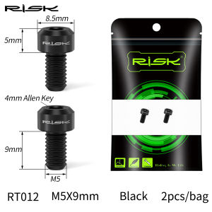 2pcs Front Rear Derailleur Wire Fixing BoltsMTB Road Bicycle ScrewsTitanium Alloy M5*9mm Shift Line Fixed Bolt ScrewParts