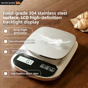 High Precision 304 Stainless Steel Kitchen Scale 0.1g
