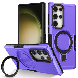 Luxury Armor Case for Samsung Galaxy S26 S25 S24 S23 S22 S21 S20 Note 20 Ultra Plus FE F12 Ring Holder Slide Lens Stand Cover