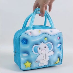 Tas Bekal Anak Karakter 3D Lunch Bag Lucu Tempat Penyimpanan Bekal Makanan COD TB-09-TBK