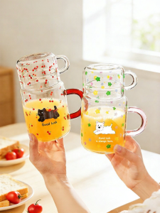 MODERN SWEETHOME | Cốc Uống Thủy Tinh Borosilicate Có Nắp