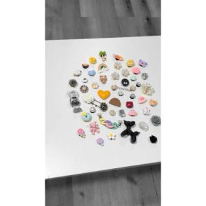 [COZZY] Shoes Accessories Charm Slippers Buckle/*FULL SET* DIY Clog Shoes Accessories Charm Slippers Buckle Pendant Jibbitz Shoes Button Kasut PIN DIY/洞洞鞋配件