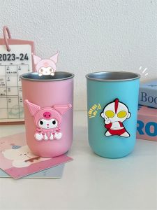 Ultraman Stainless Steel Tooth Glass Good-looking Boys and Girls Kids Teeth Brushing Cup Wash Cup Household Cup