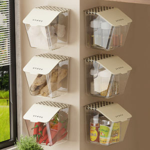 Hộp Đựng Hành Tây Hành Tây Tỏi Treo Tường Trong Nhà Bếp Khay Đựng Gia Vị Khung Đựng Hành Tây Không Cần Khoan Giá Treo Tường Bằng Nhựa